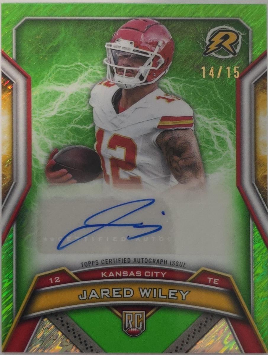 Jared Wiley [Lime Green Static] #RRS-JW