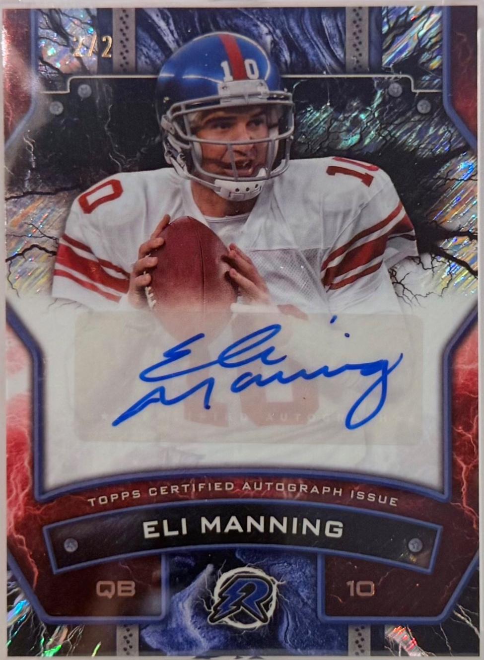 Eli Manning [Black Static] #RS-ELI