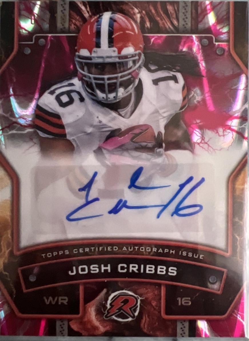 Josh Cribbs [Pink Static] #RS-JC