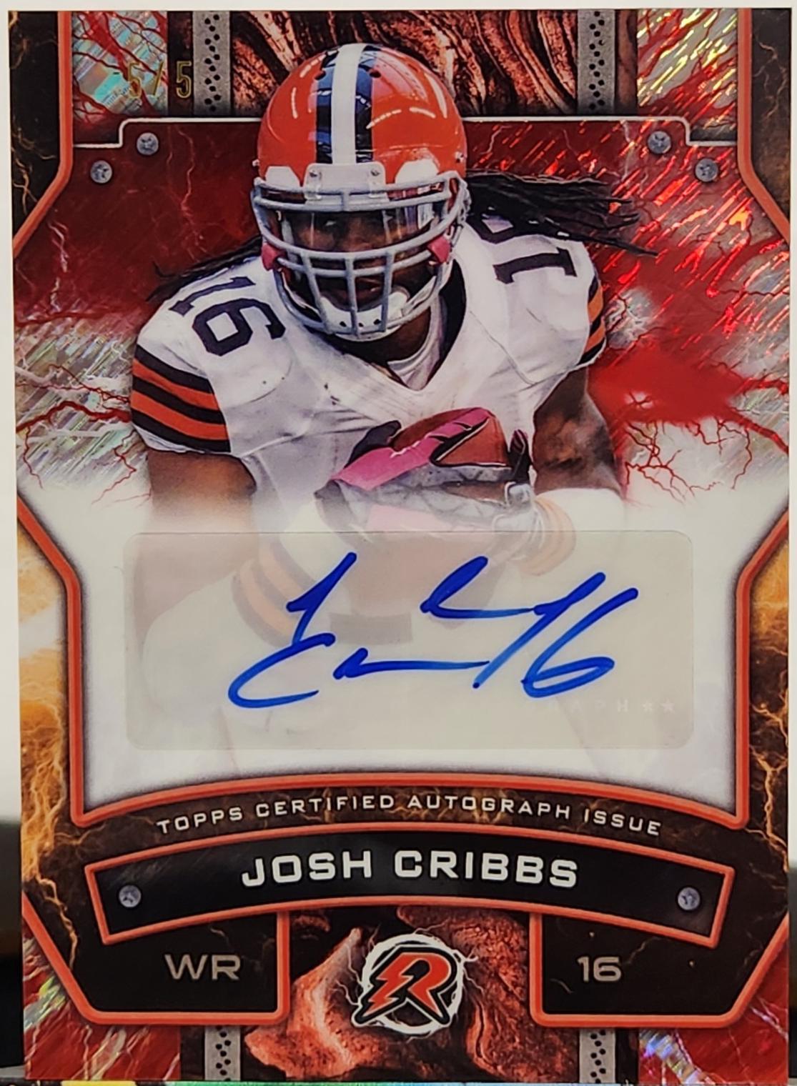 Josh Cribbs [Red Static] #RS-JC