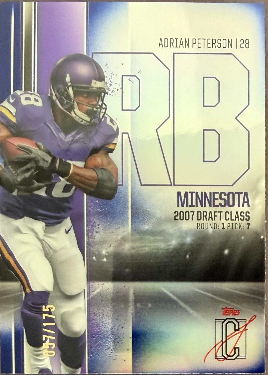 Adrian Peterson [Indigo] #BCV-31