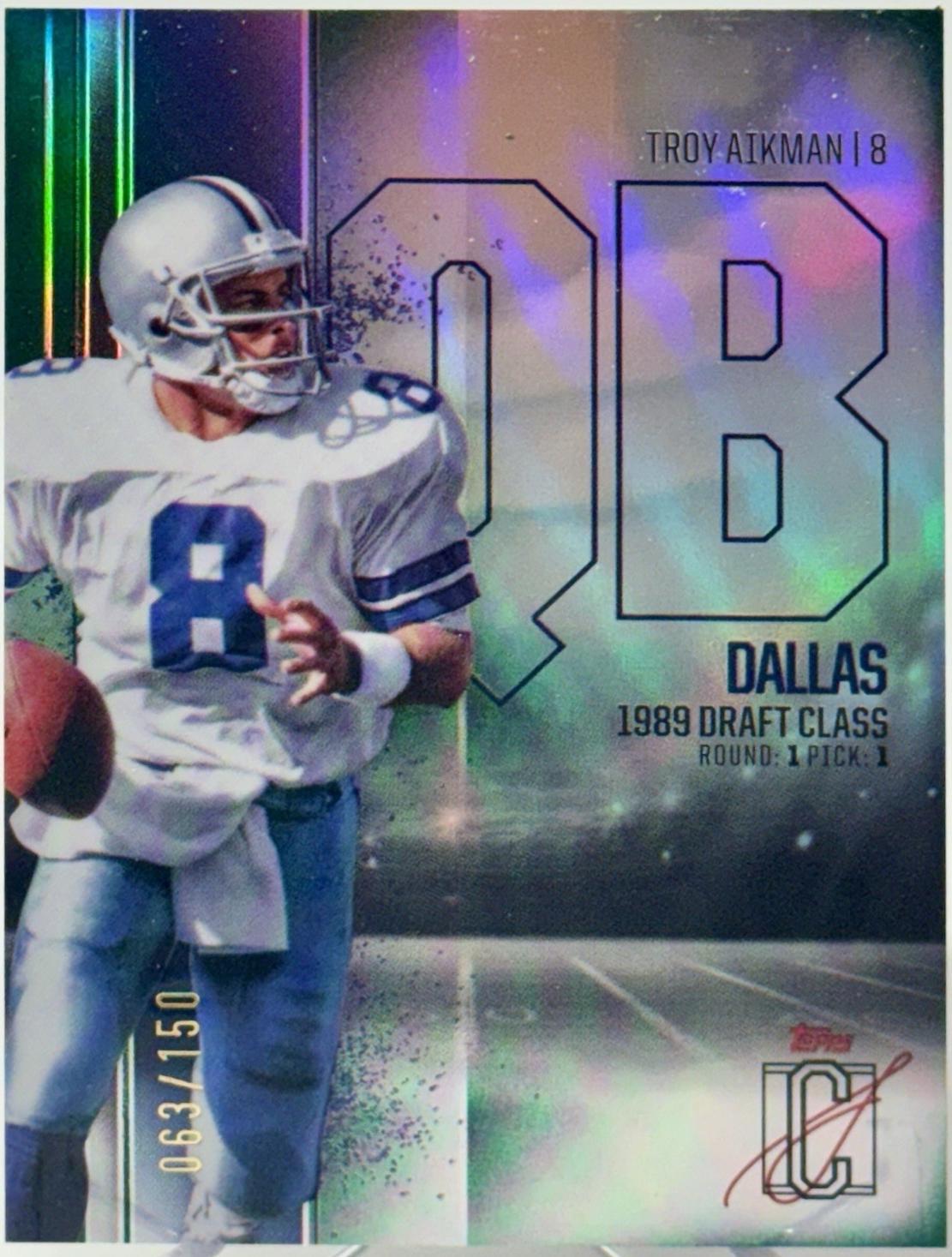 Troy Aikman [Green] #BCV-10