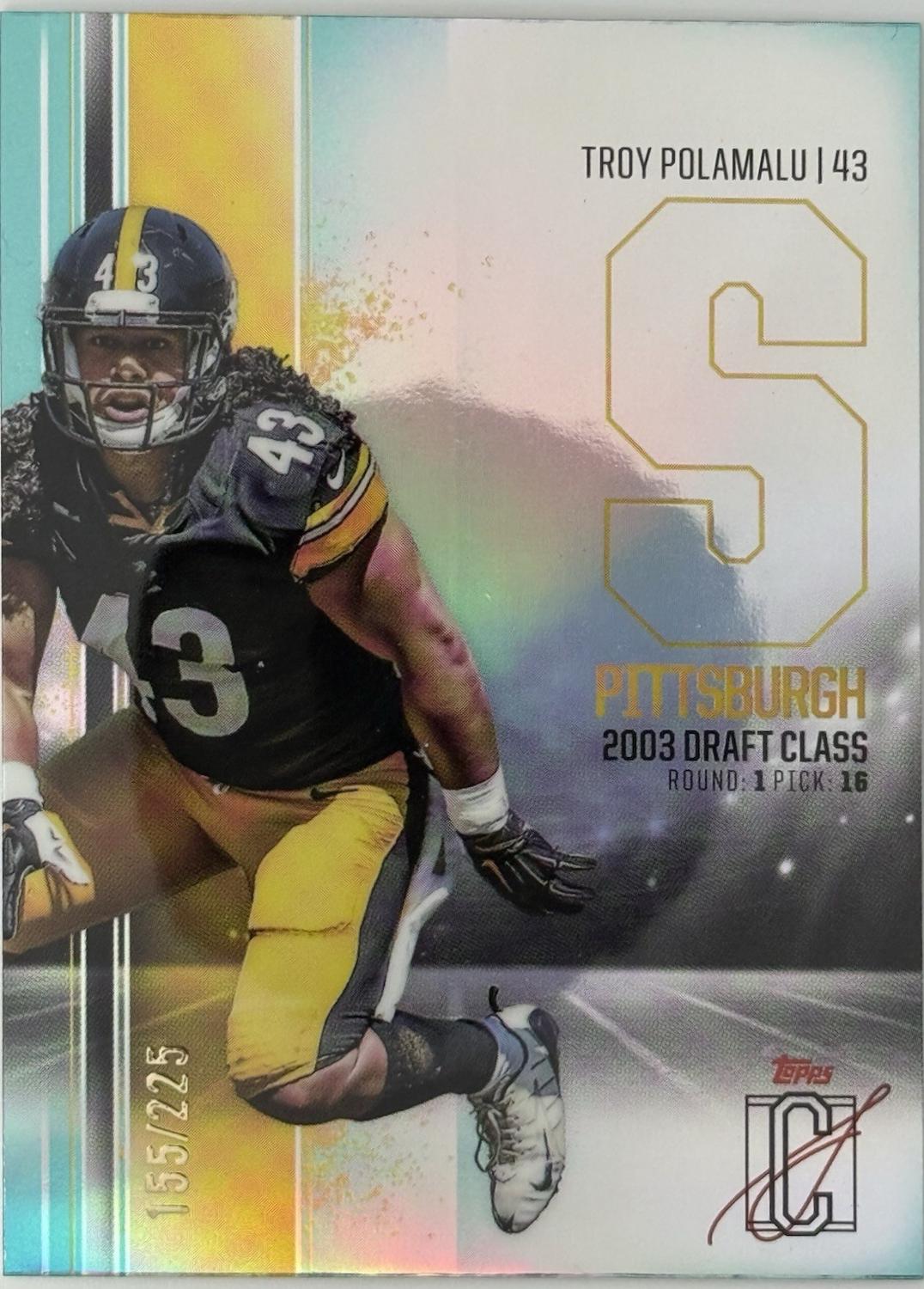 Troy Polamalu [Teal] #BCV-46