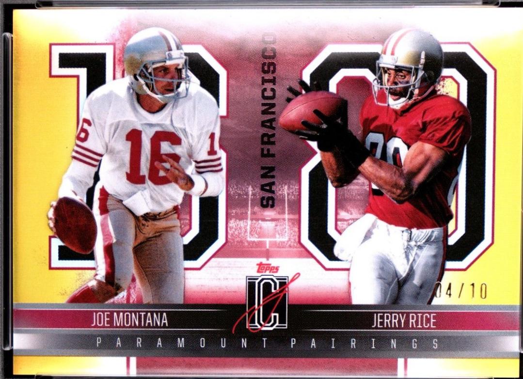 Jerry Rice / Joe Montana [Gold] #PP-13