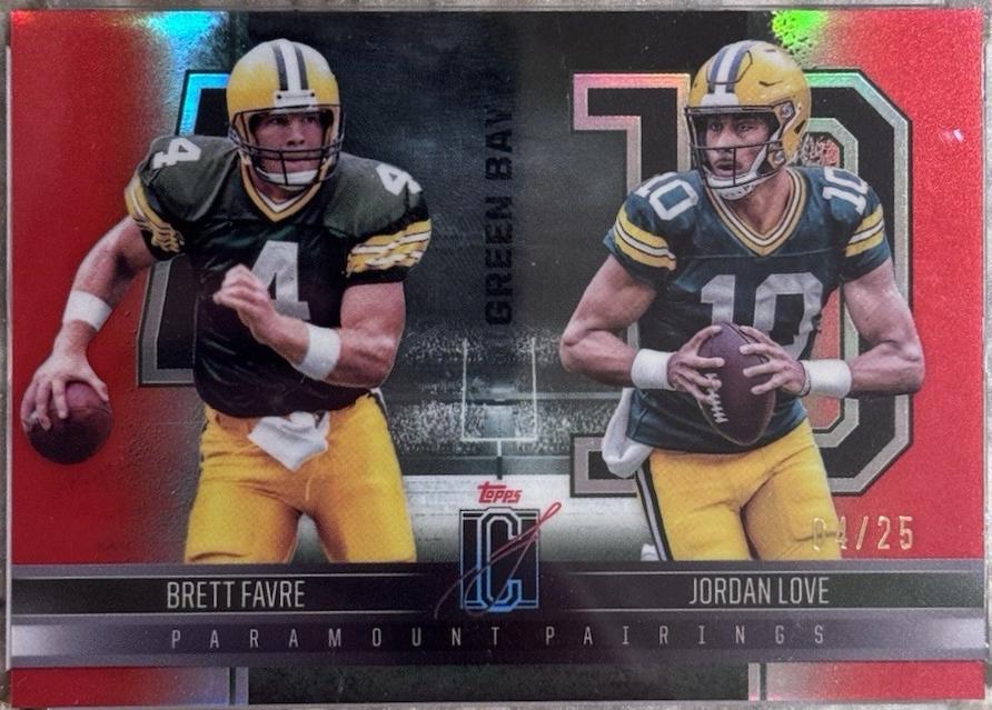 Jordan Love / Brett Favre [Red] #PP-5