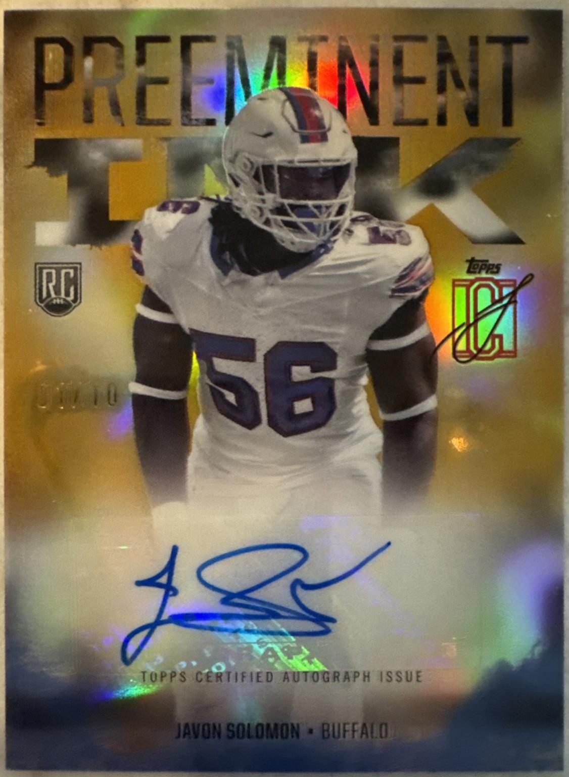 Javon Solomon [Gold] #PI-JSO