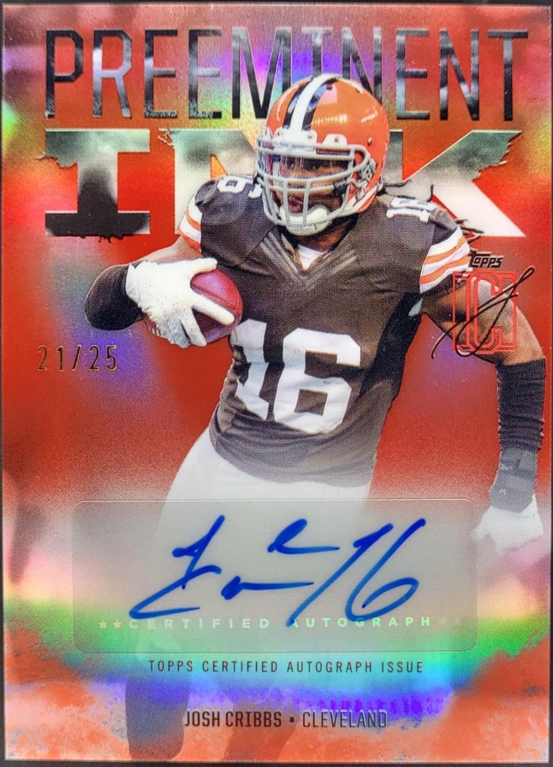 Josh Cribbs [Red] #PI-JC