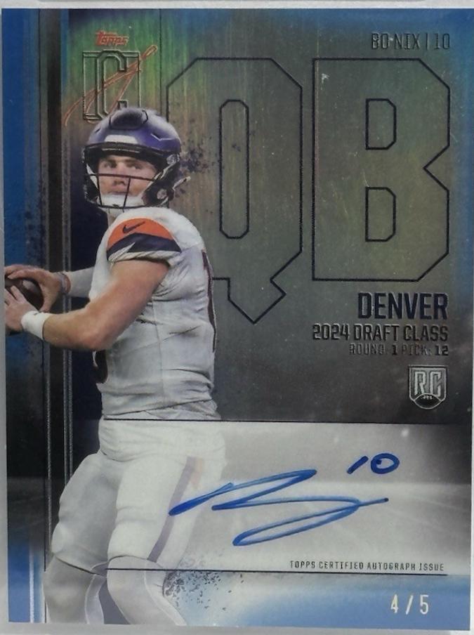 Bo Nix [Blue] #RCV-BN