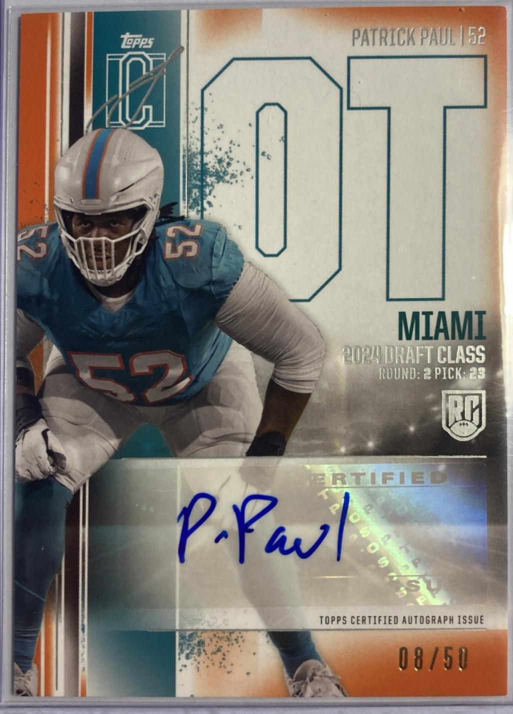 Patrick Paul [Orange] #RCA-PP