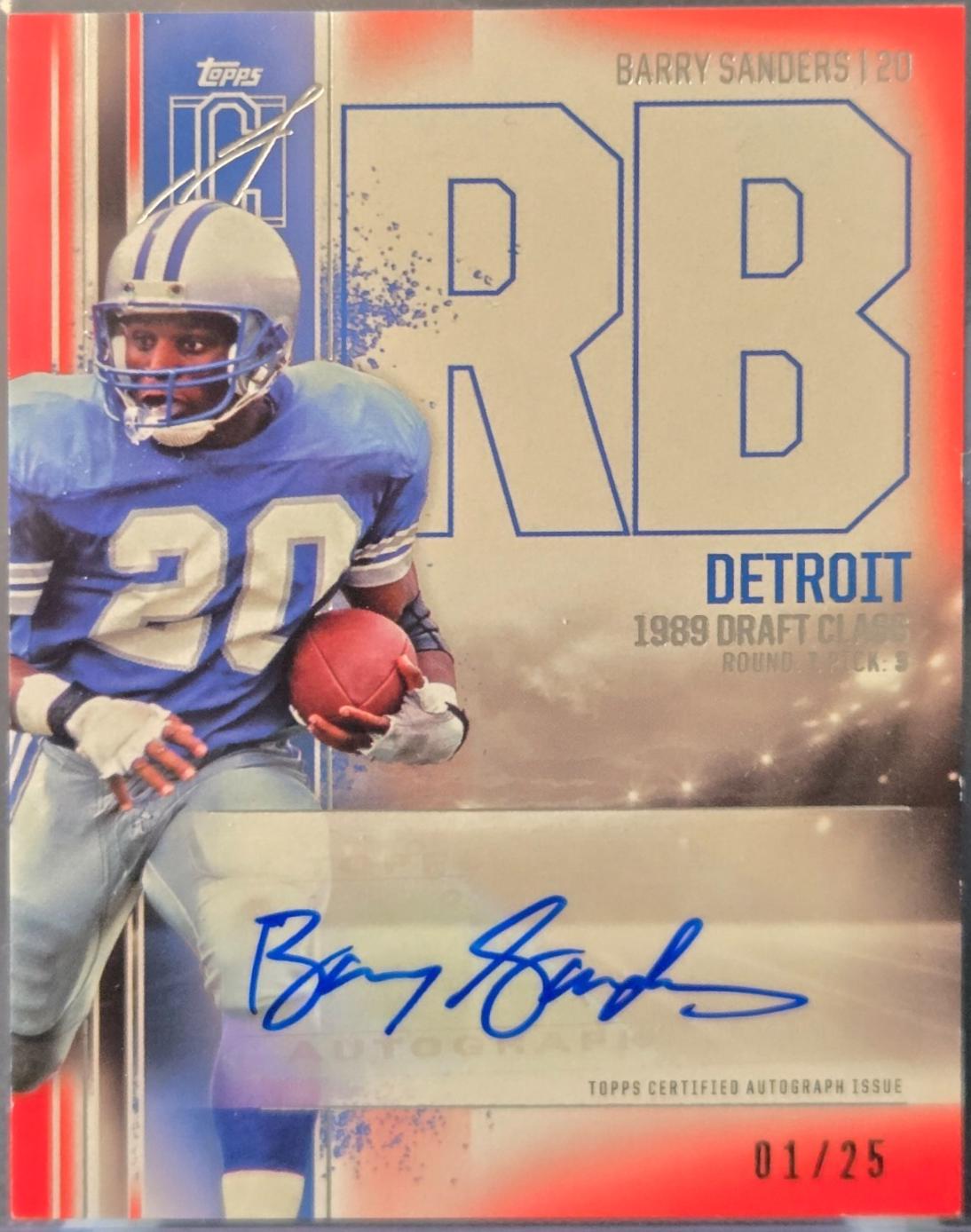 Barry Sanders [Red] #VCA-BS