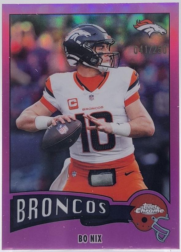 Bo Nix [Pink Refractor] #1975-11