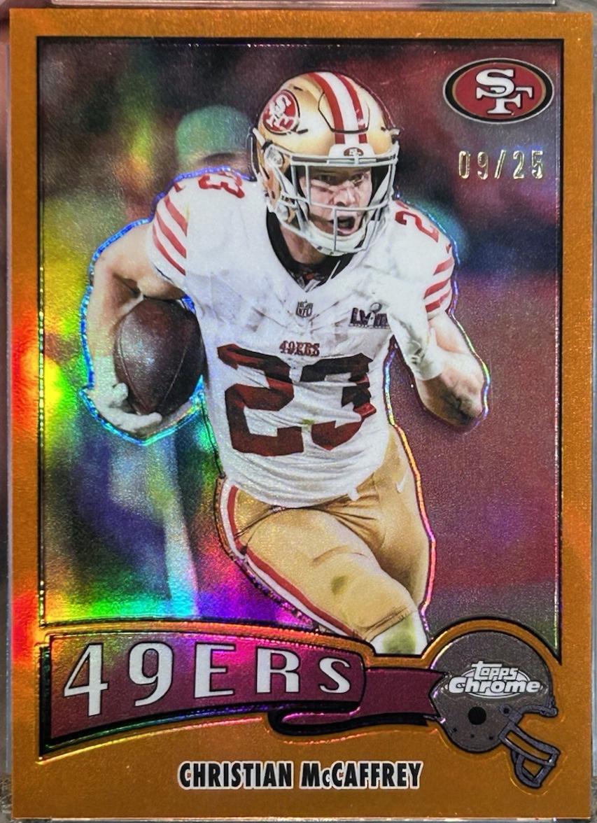 Christian McCaffrey [Orange Refractor] #1975-29