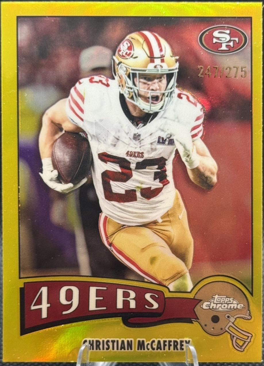 Christian McCaffrey [Yellow Refractor] #1975-29