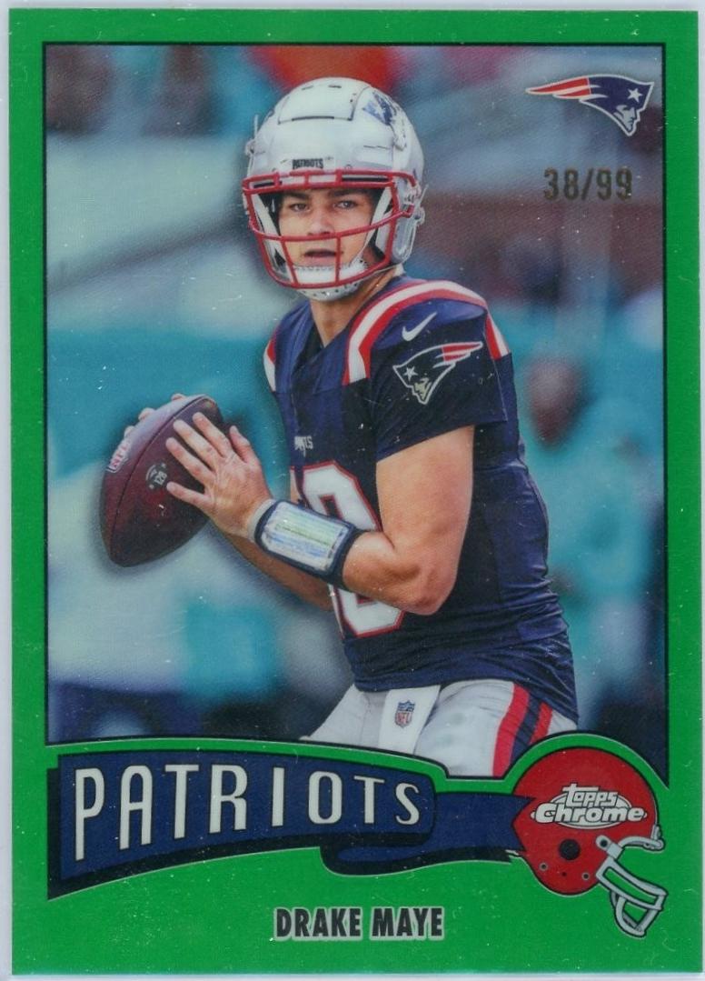 Drake Maye [Green Refractor] #1975-23