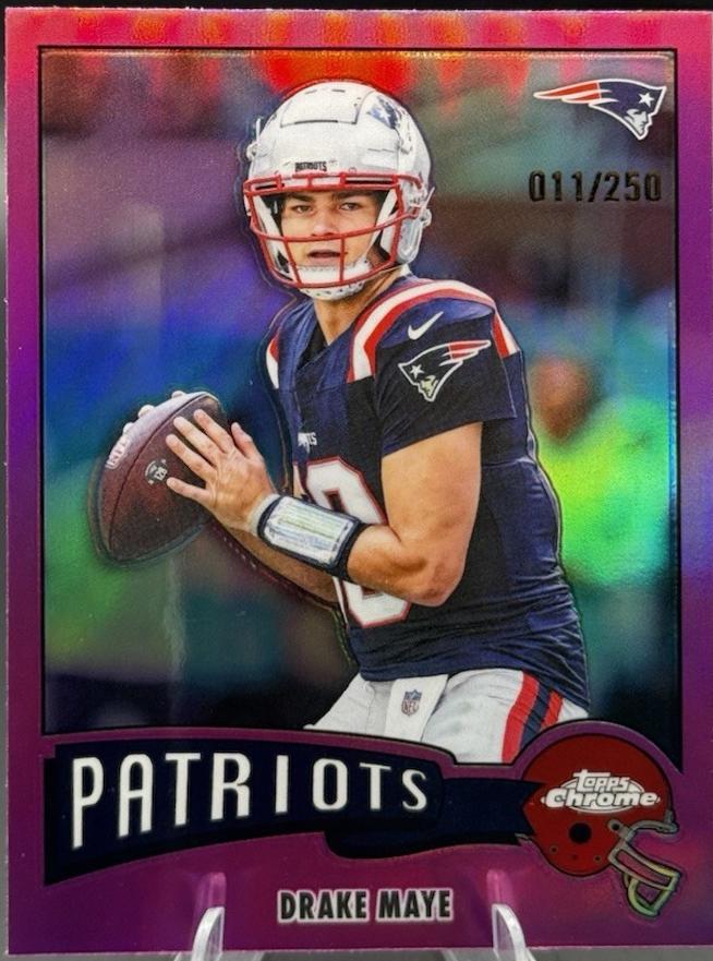 Drake Maye [Pink Refractor] #1975-23