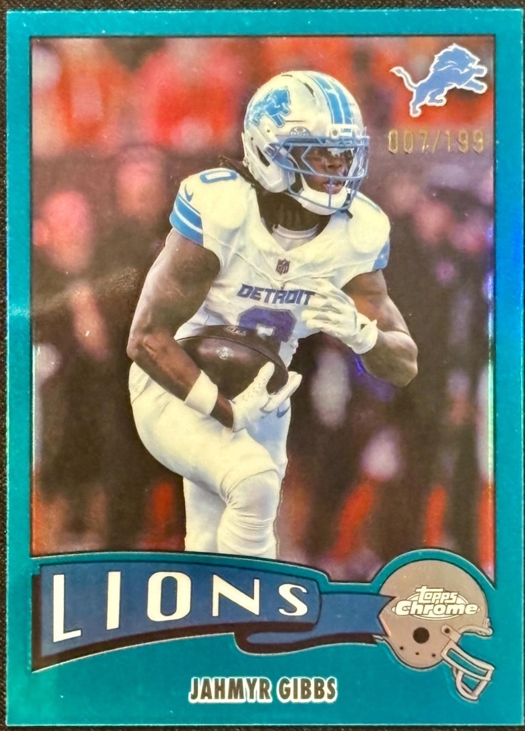 Jahmyr Gibbs [Aqua Refractor] #1975-12
