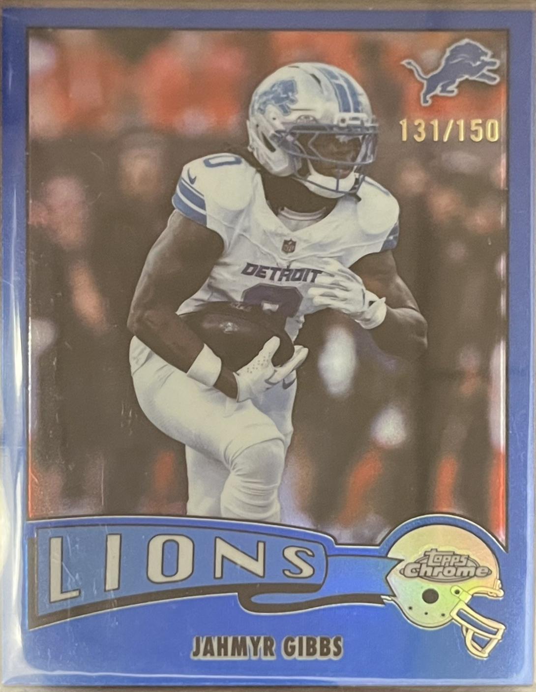 Jahmyr Gibbs [Blue Refractor] #1975-12