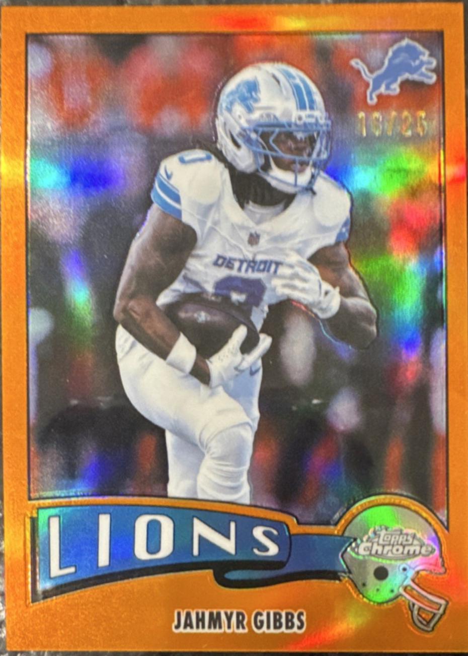 Jahmyr Gibbs [Orange Refractor] #1975-12