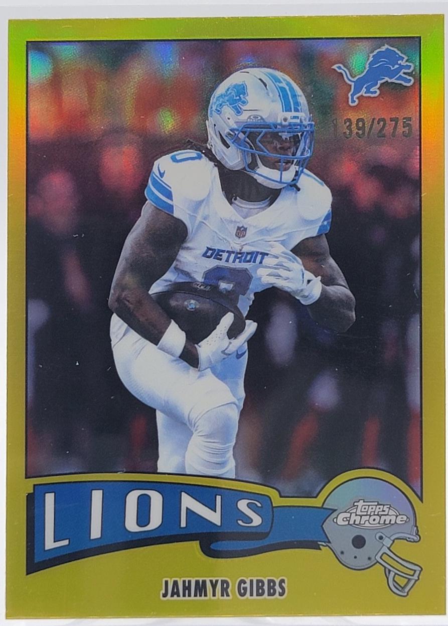 Jahmyr Gibbs [Yellow Refractor] #1975-12
