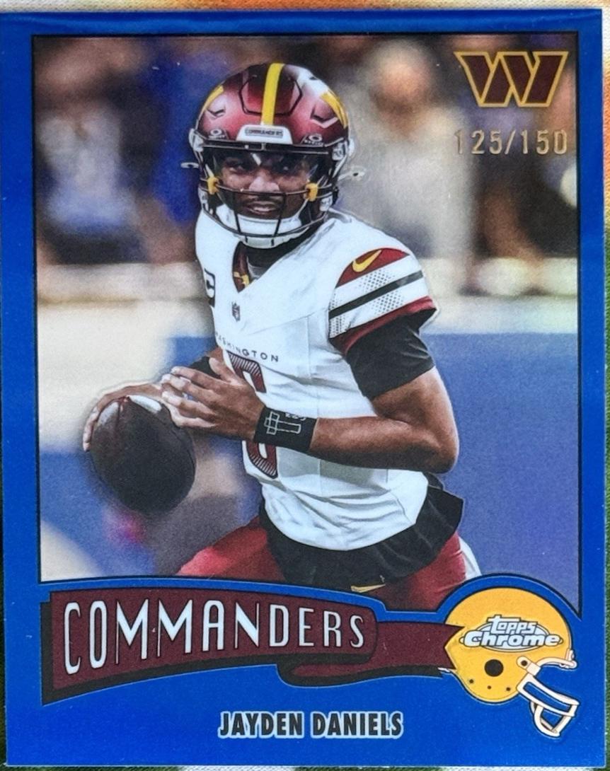 Jayden Daniels [Blue Refractor] #1975-34