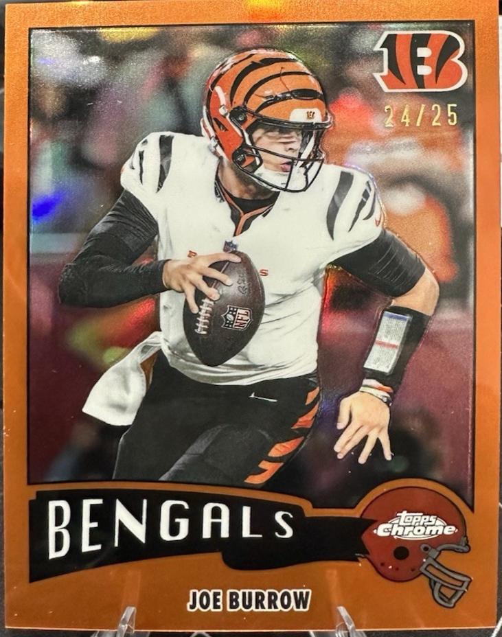 Joe Burrow [Orange Refractor] #1975-7