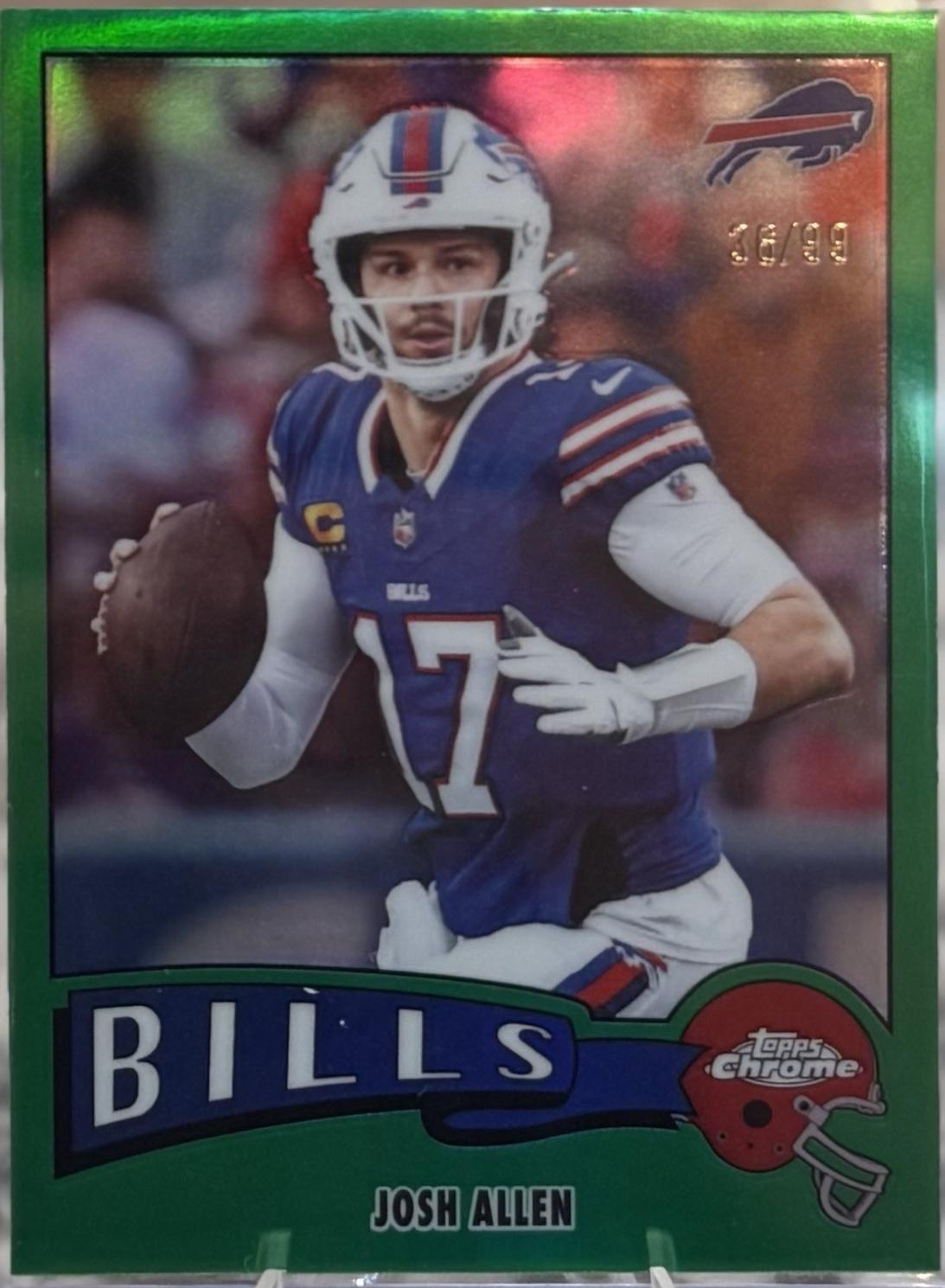 Josh Allen [Green Refractor] #1975-4