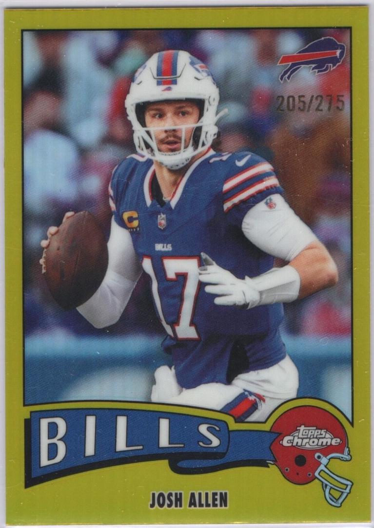 Josh Allen [Yellow Refractor] #1975-4