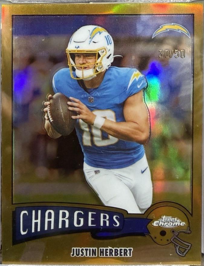 Justin Herbert [Gold Refractor] #1975-18
