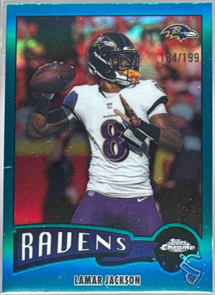 Lamar Jackson [Aqua Refractor] #1975-3
