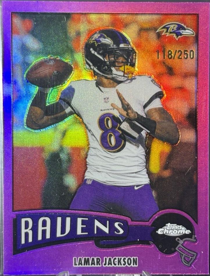 Lamar Jackson [Pink Refractor] #1975-3