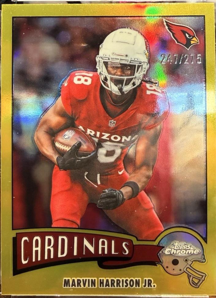 Marvin Harrison Jr. [Yellow Refractor] #1975-1