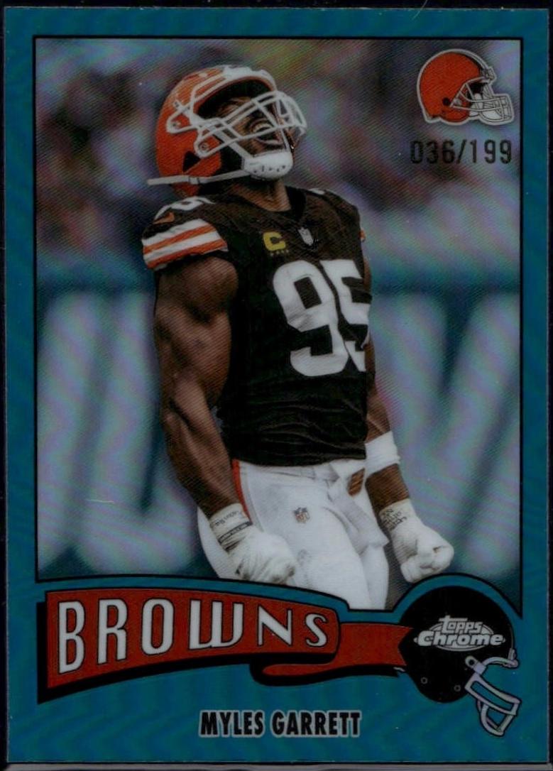Myles Garrett [Aqua Refractor] #1975-8