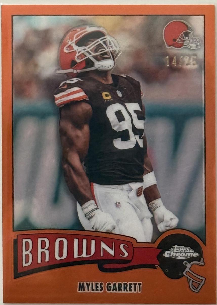 Myles Garrett [Orange Refractor] #1975-8
