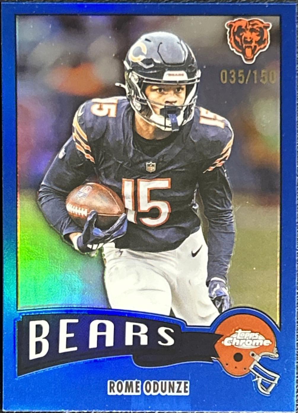 Rome Odunze [Blue Refractor] #1975-6