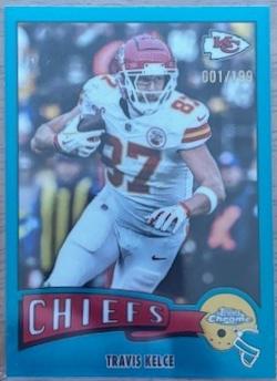 Travis Kelce [Aqua Refractor] #1975-17