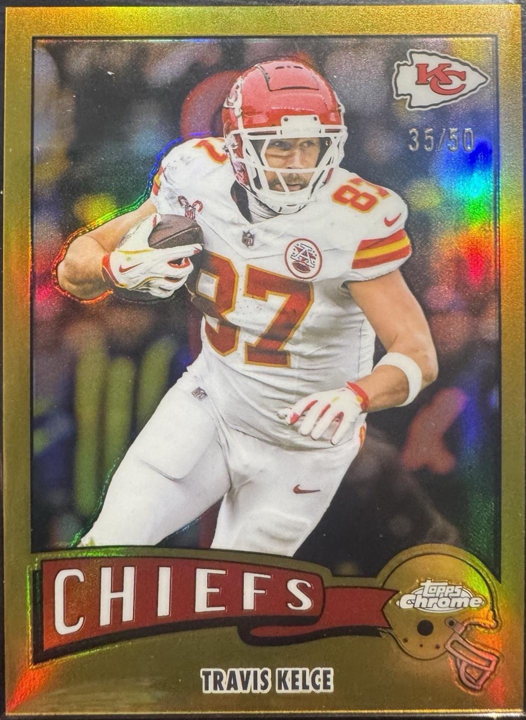 Travis Kelce [Gold Refractor] #1975-17