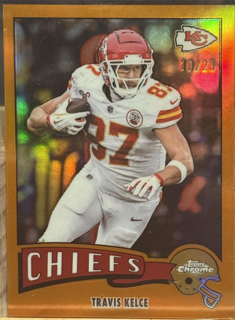 Travis Kelce [Orange Refractor] #1975-17