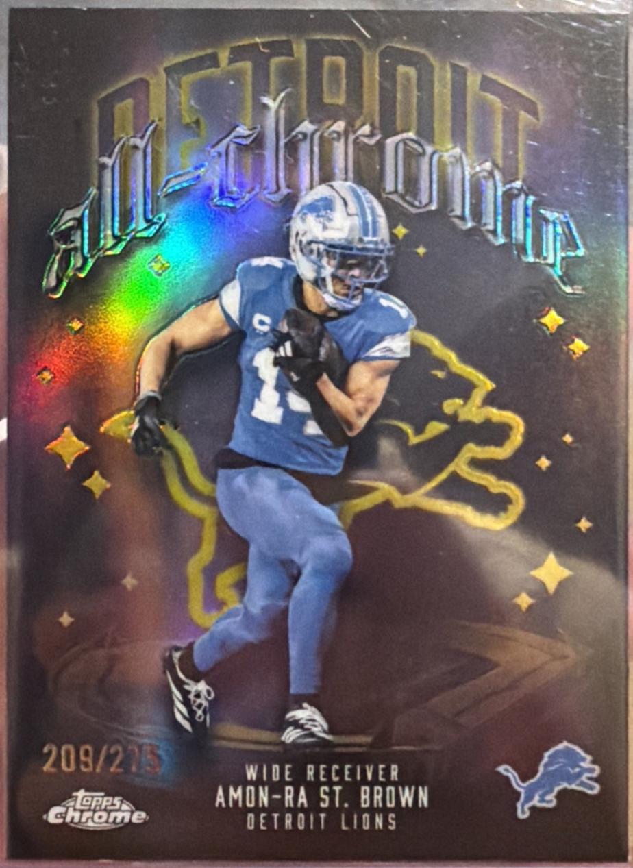 Amon-Ra St. Brown [Gold Refractor] #ACT-7