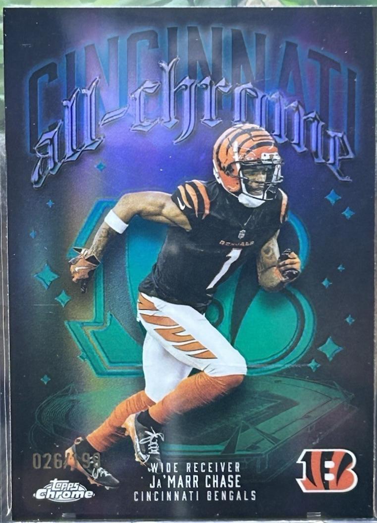 Ja'Marr Chase [Aqua Refractor] #ACT-5