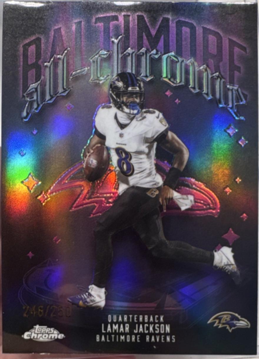 Lamar Jackson [Pink Refractor] #ACT-1