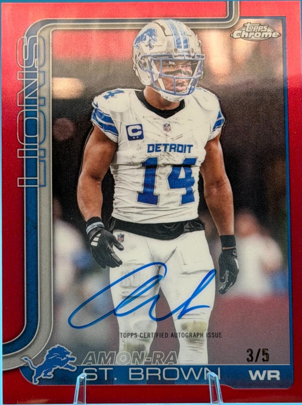 Amon-Ra St. Brown [Red Refractor] #BA-AS