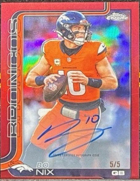 Bo Nix [Red Refractor] #BA-BN
