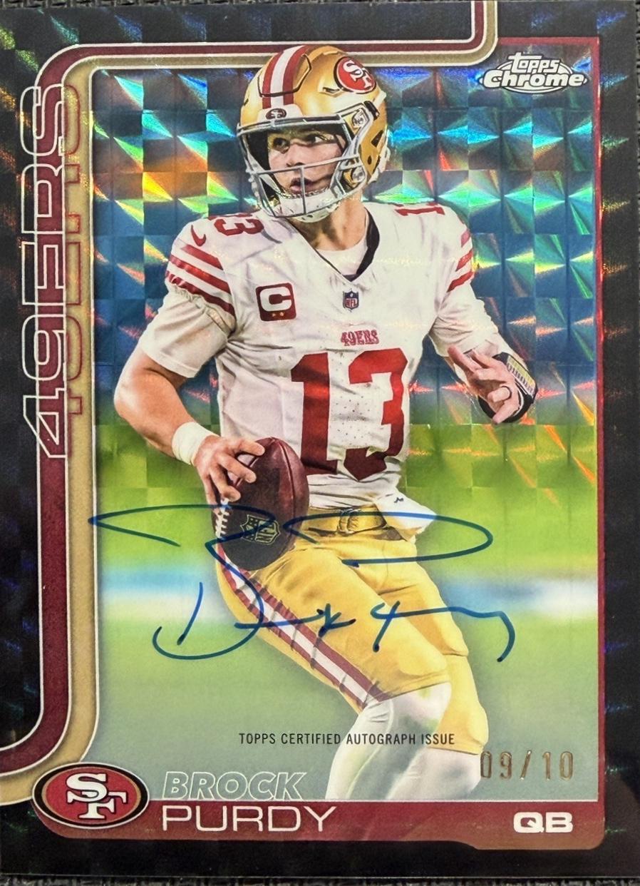 Brock Purdy [Black Geometric Refractor] #BA-BP