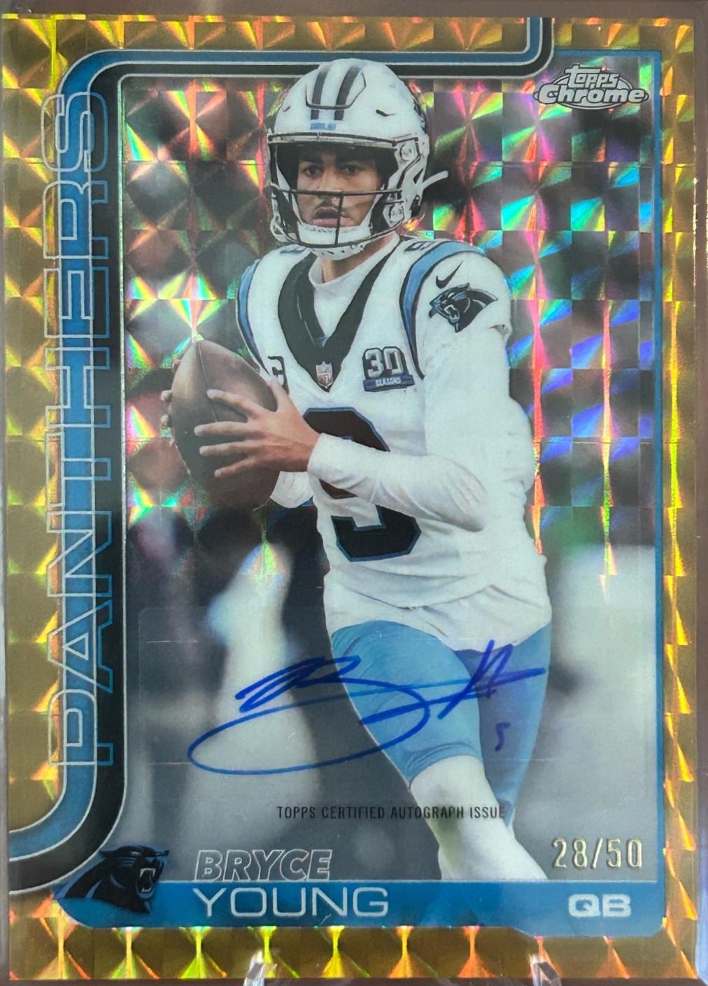 Bryce Young [Gold Geometric Refractor] #BA-BY