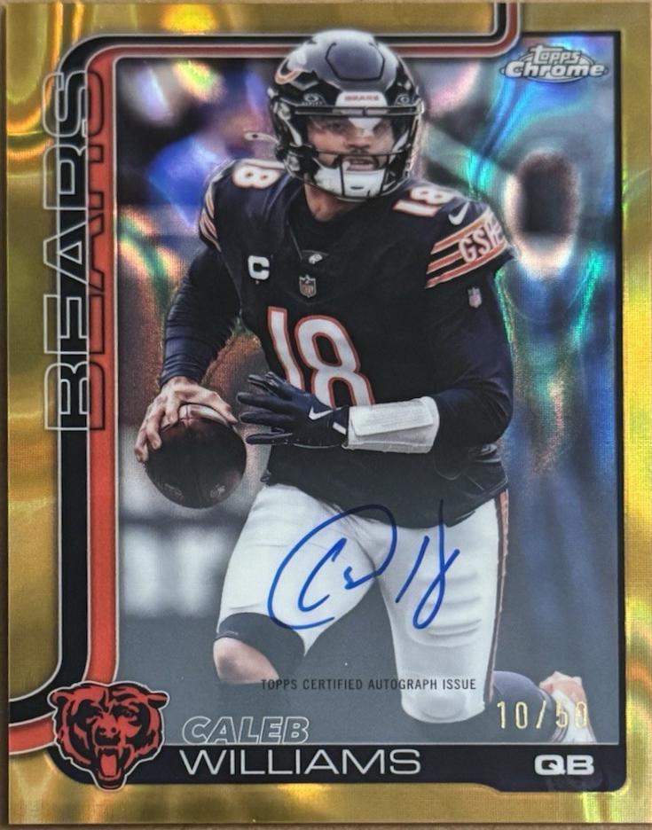 Caleb Williams [Gold Lava Refractor] #BA-CW