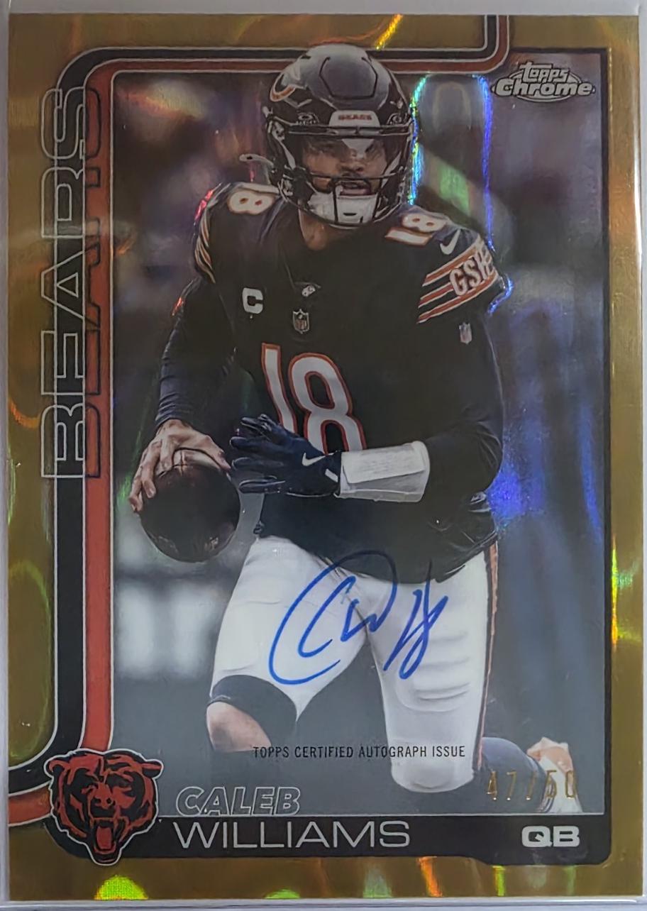Caleb Williams [Gold Refractor] #BA-CW