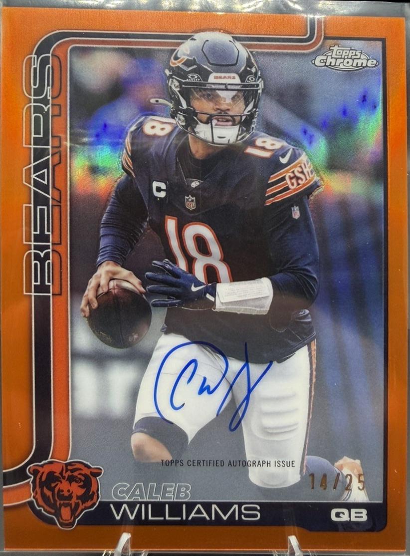 Caleb Williams [Orange Refractor] #BA-CW