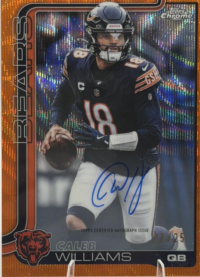 Caleb Williams [Orange Wave Refractor] #BA-CW
