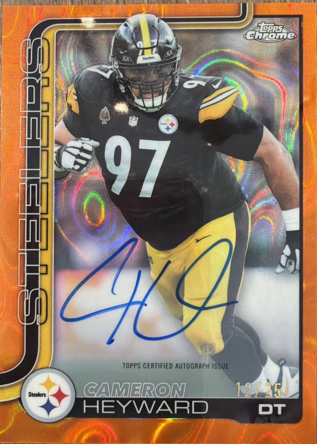 Cameron Heyward [Orange Lava Refractor] #BA-CHE