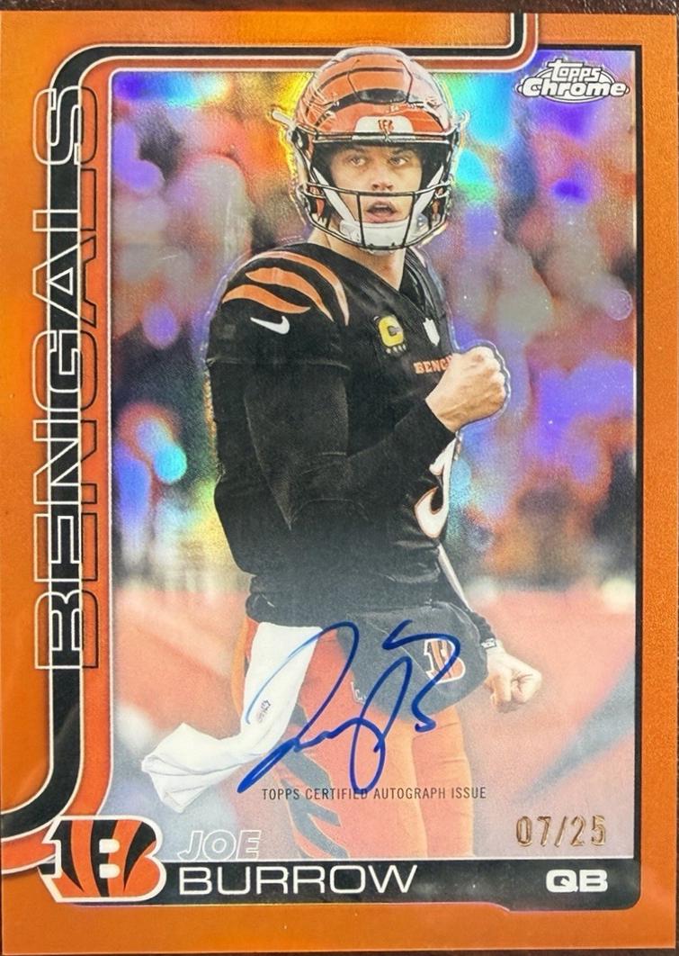 Joe Burrow [Orange Geometric Refractor] #BA-JB